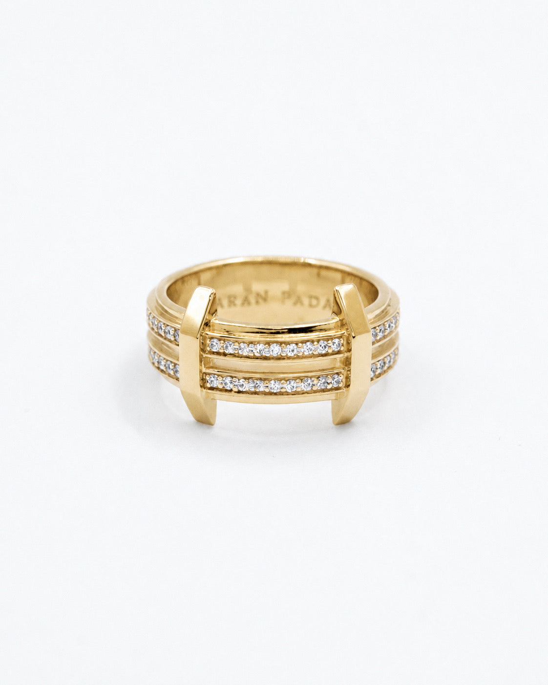 PONT Ring,  Yellow Gold, Natural Diamonds, Small